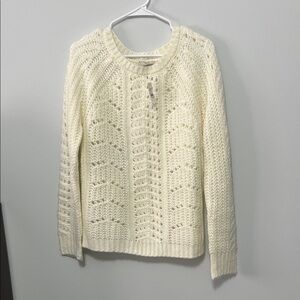 LOFT Cream Knit Women's Sweater